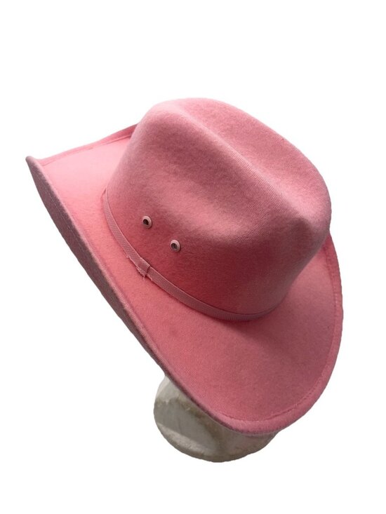 El Mayor Cowgirl Cowboy Hat Pink Sz M EUC RARE BEYONCÉ COUNTRY LINE DANCE main image 13
